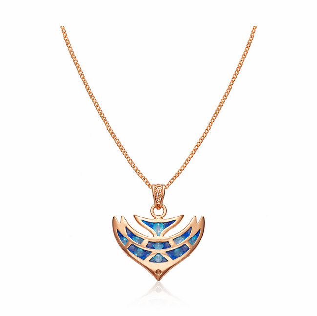 Azure Wing 92.5 Sterling Silver Pendant Necklace