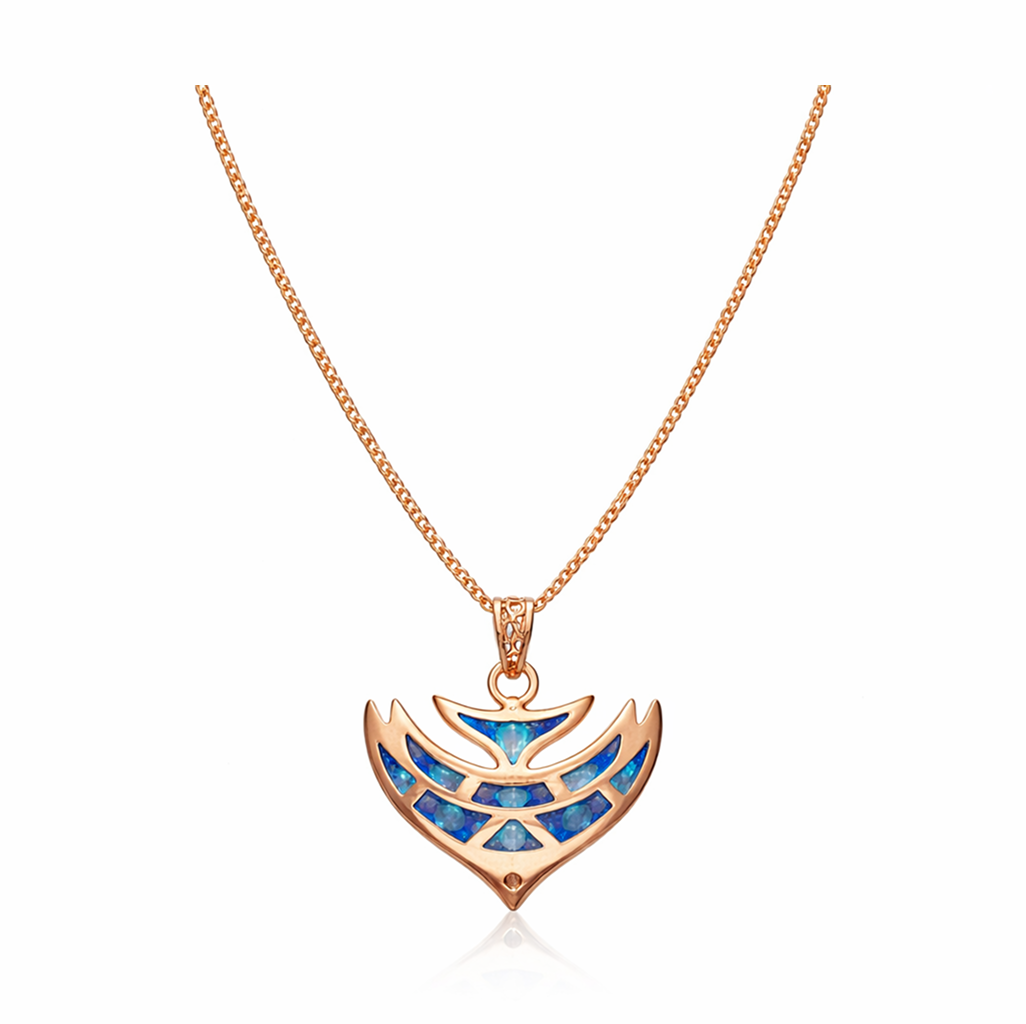 Azure Wing 92.5 Sterling Silver Pendant Necklace