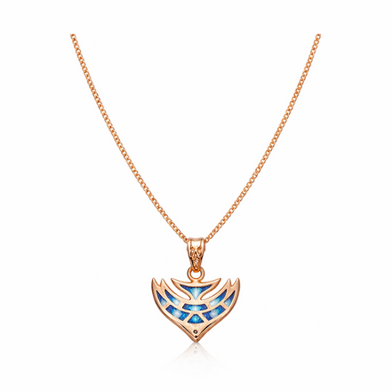 Azure Wing 92.5 Sterling Silver Pendant Necklace
