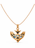 Noir Azure Wing 92.5 Sterling Silver Pendant Necklace