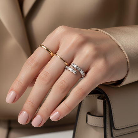 Rayyan Curve Open Ring