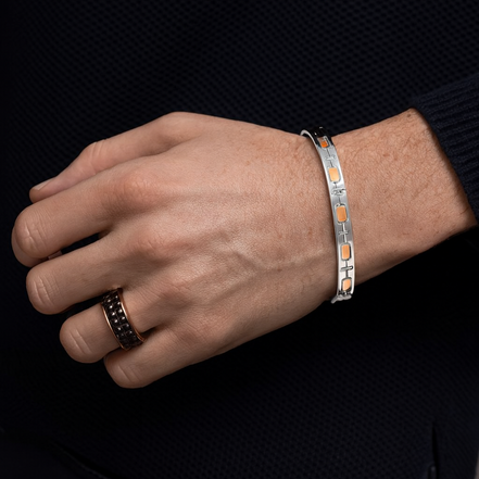 Aureum Grid Kada For Men