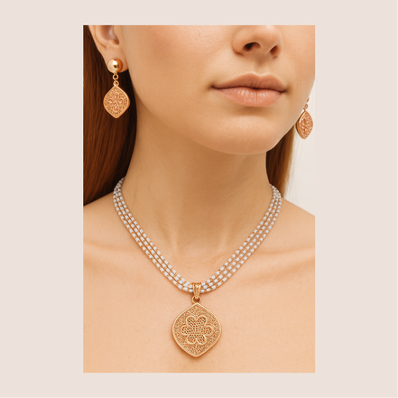 Royal Grace Filigree Necklace Set