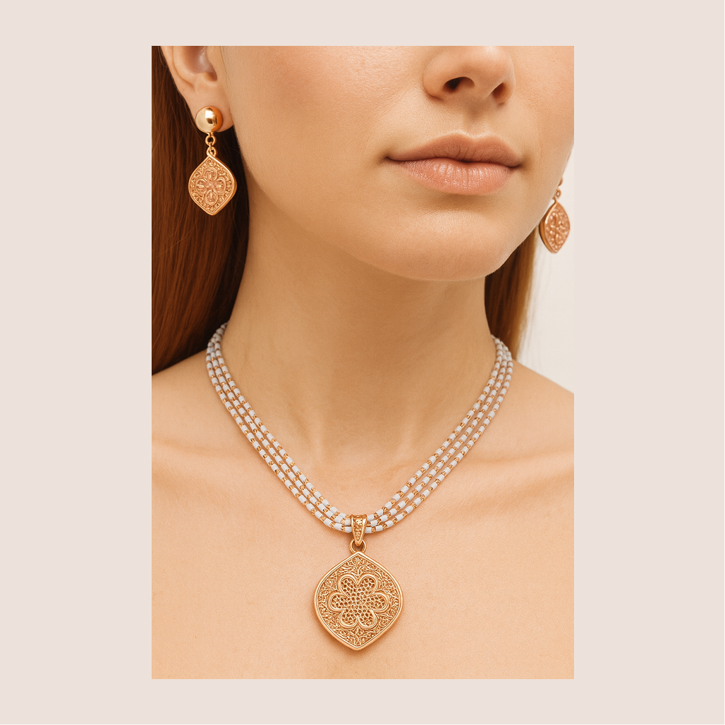 Royal Grace Filigree Necklace Set