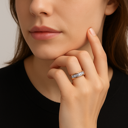 Eterna Radiance Band Rings