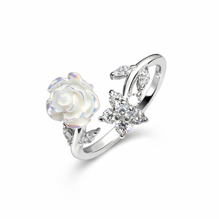 Enchanted Rose Adjustable Ring