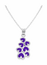 Royal Amora 92.5 Sterling Silver Heart Pendant Necklace