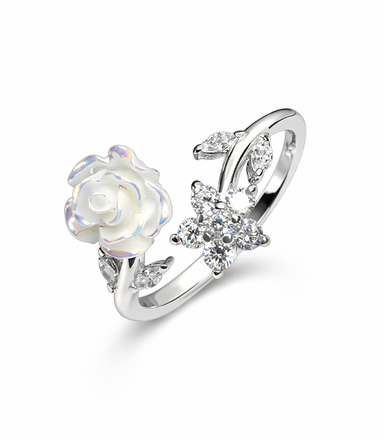 Enchanted Rose Adjustable Ring