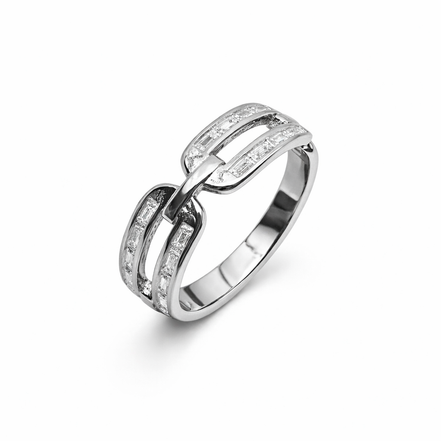 Stellar Zigzag Baguette Band