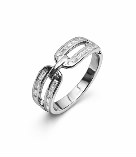 Stellar Zigzag Baguette Band