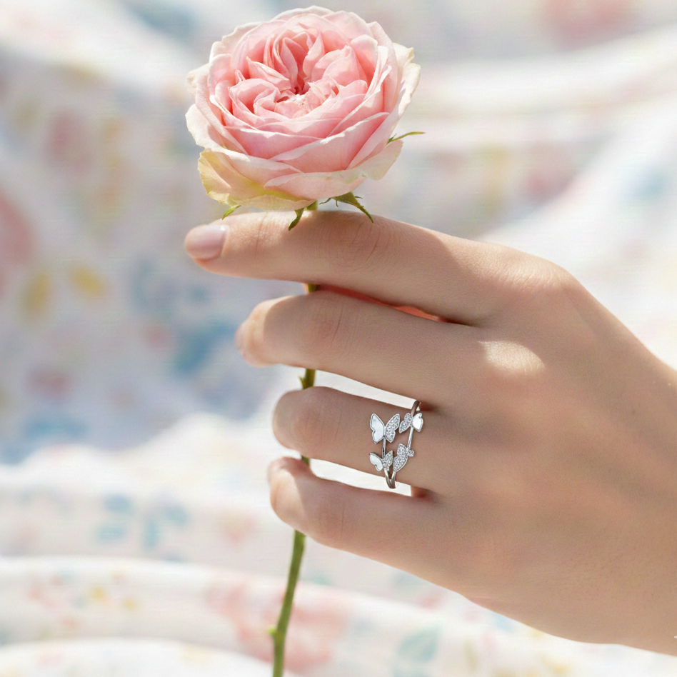 Mariposa Multi-Butterfly Ring