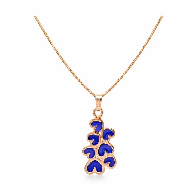 Sapphire Amora 92.5 Sterling Silver Heart Pendant Necklace