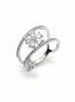 Dainty Bloom Pave Wrap Ring
