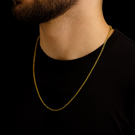 Sterlo Royale Gold Link Chain For Him