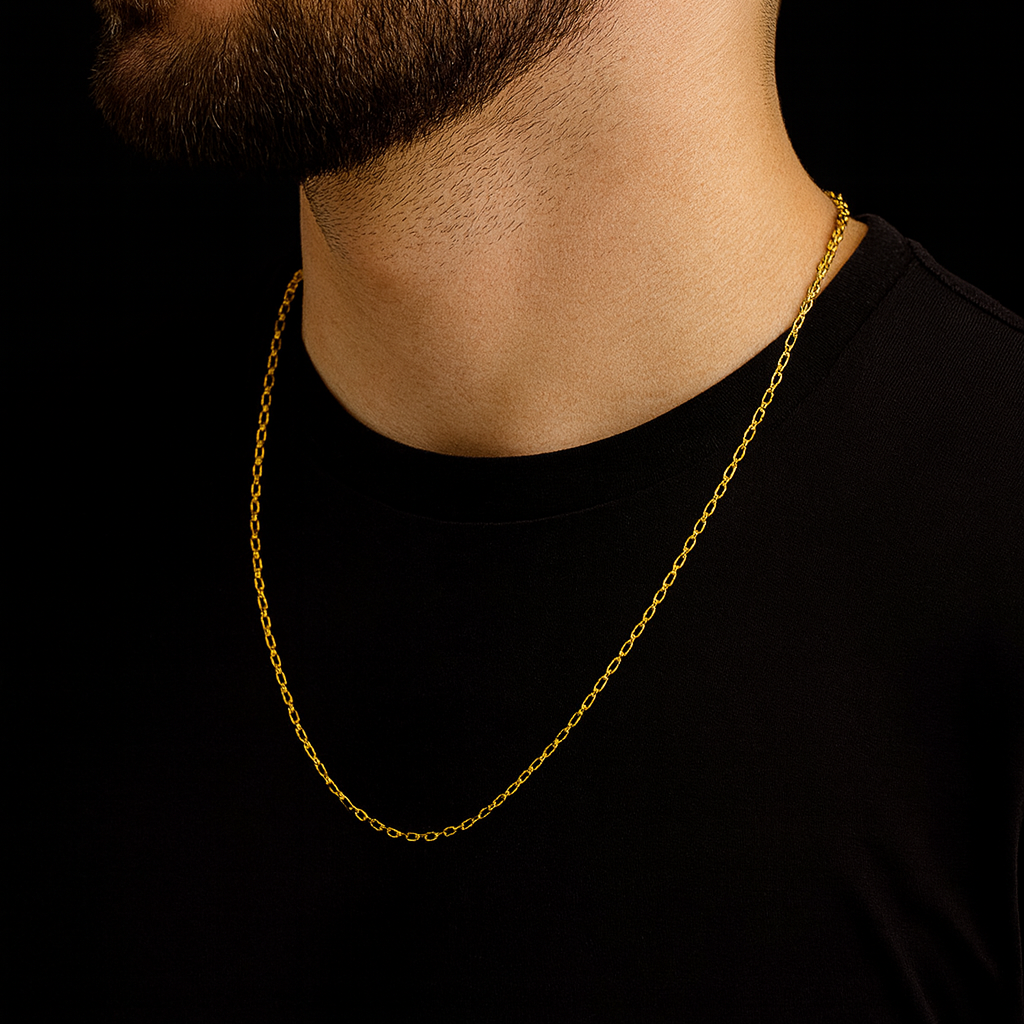 Sterlo Royale Gold Link Chain For Him