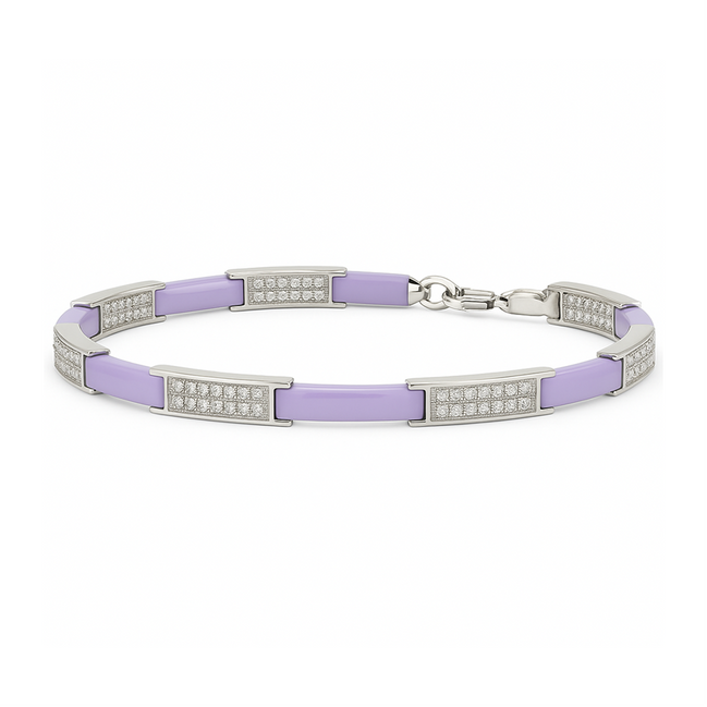 925 Silver Amethyst Grace Bracelet
