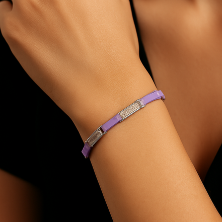 925 Silver Amethyst Grace Bracelet