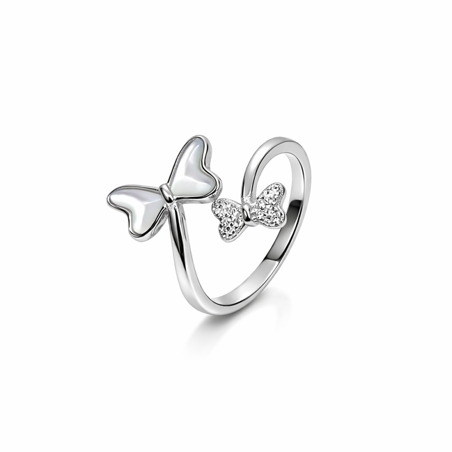 Twin Papillon Wrap Ring