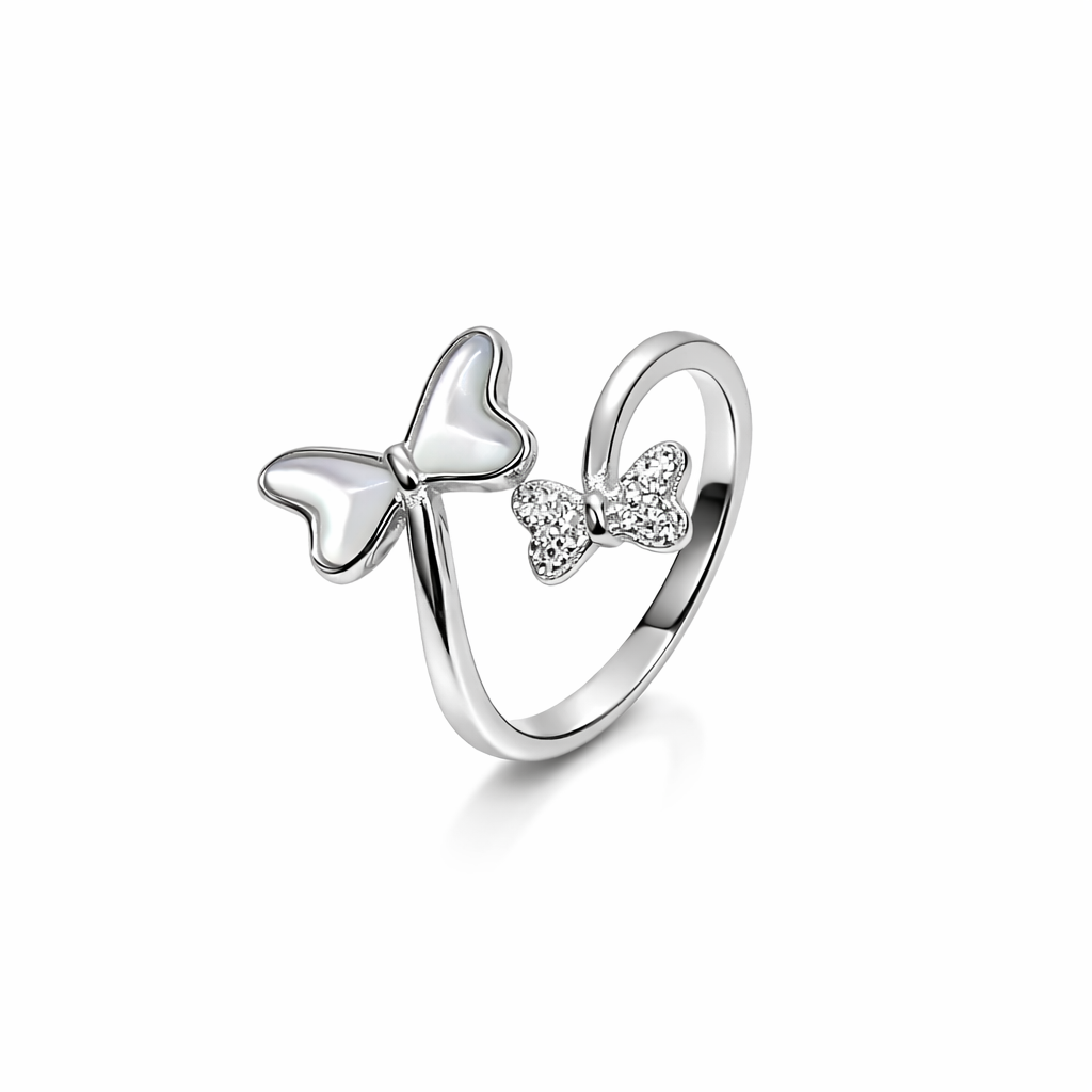 Twin Papillon Wrap Ring