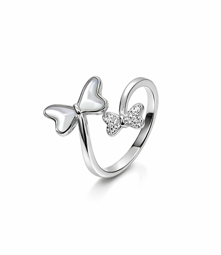 Twin Papillon Wrap Ring