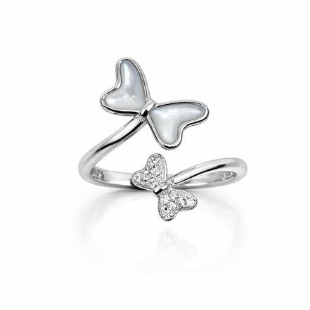 Twin Papillon Wrap Ring