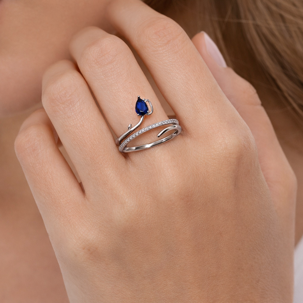 Nyla Blue Grace Ring