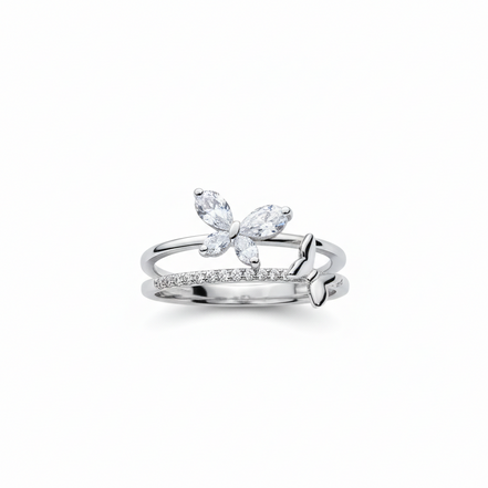 Sweetheart Soulmate Butterfly Ring