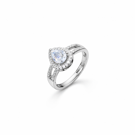 Celestia Halo Solitaire Ring