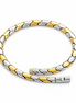 GeoLuxe Dual-Tone Gold & Silver Link Bracelet for Men