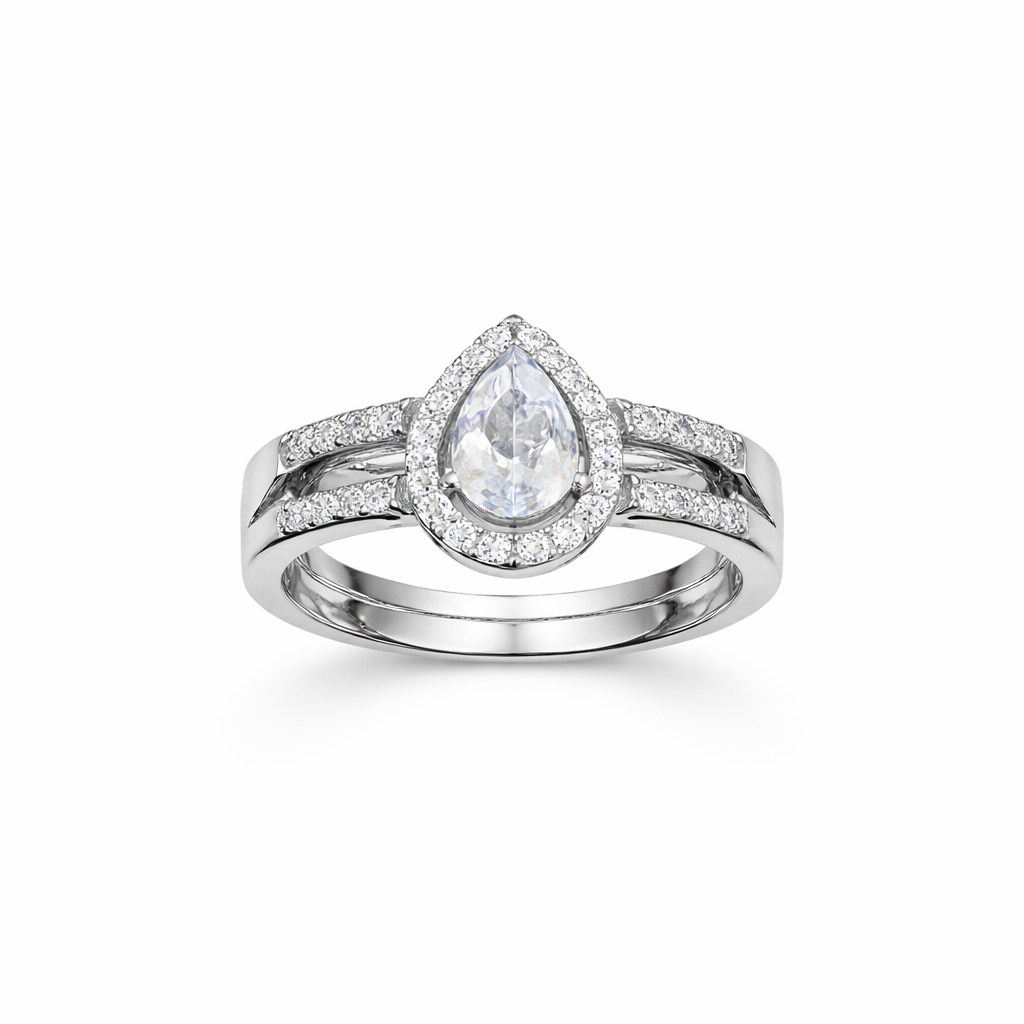 Celestia Halo Solitaire Ring