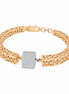 GeoLuxe Dual-Tone Bracelet