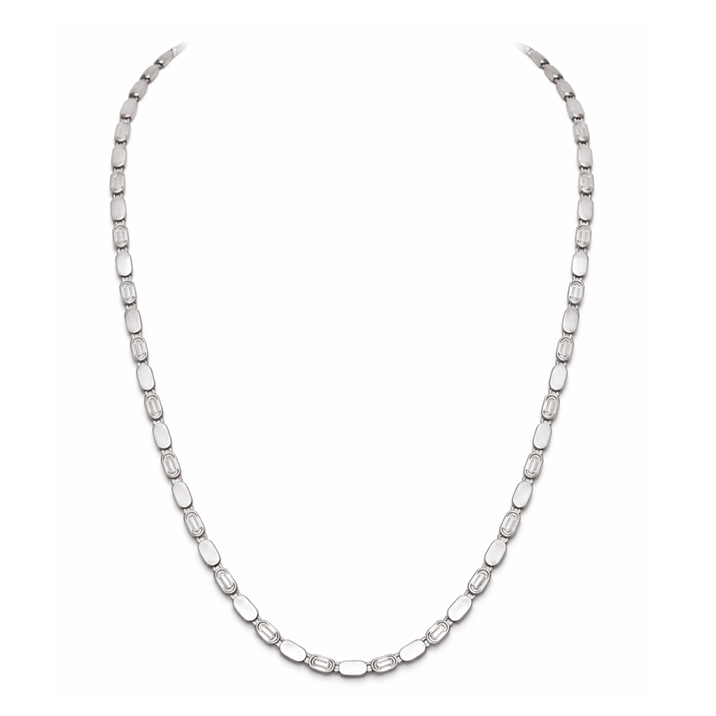 925 Sterling Silver Oval Link Chain for Men