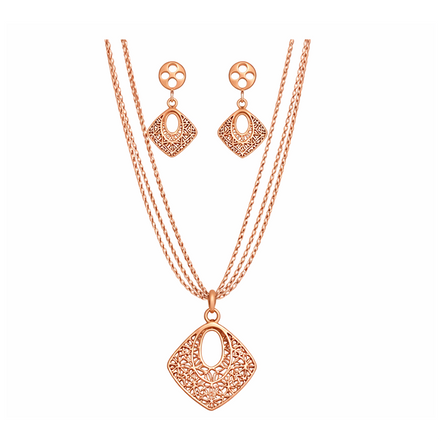 Ethereal Grace Filigree Necklace Set