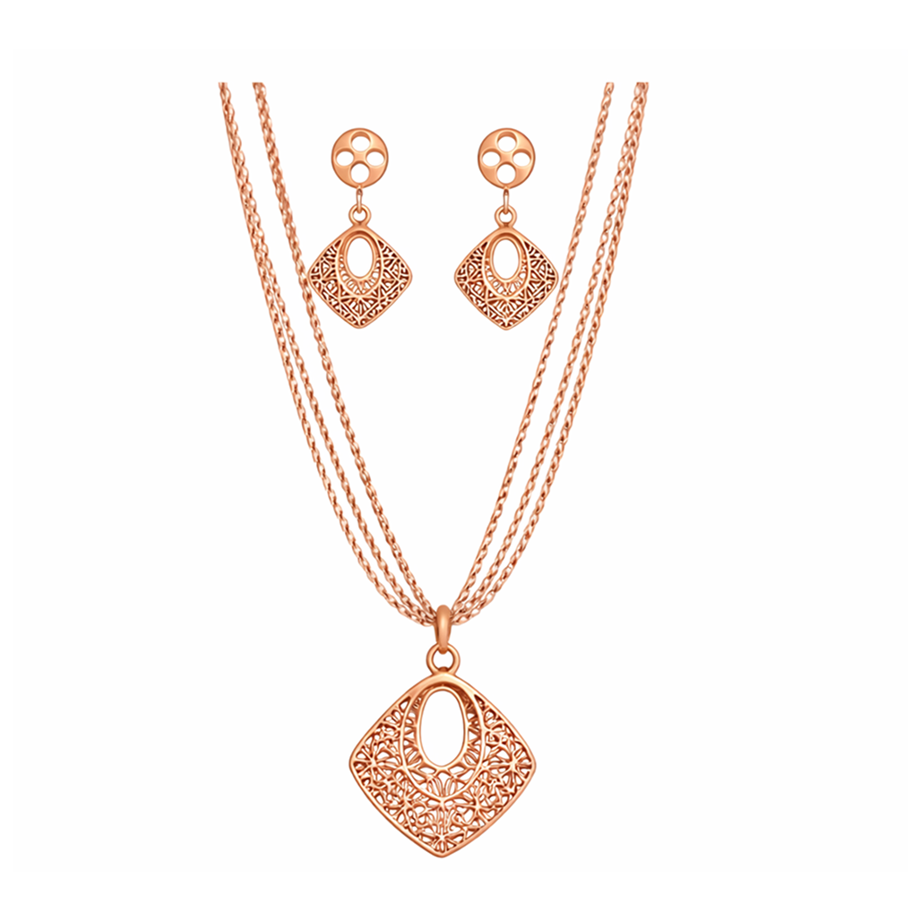 Ethereal Grace Filigree Necklace Set