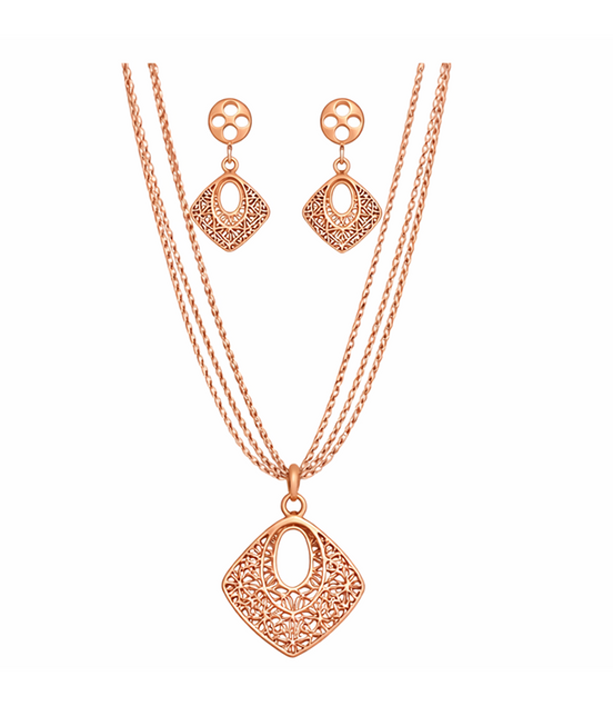 Ethereal Grace Filigree Necklace Set