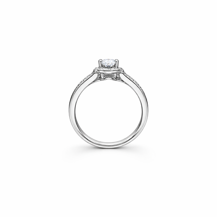 Celestia Halo Solitaire Ring