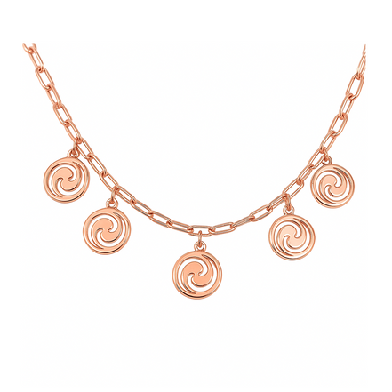 Fluid Motion Charm Necklace