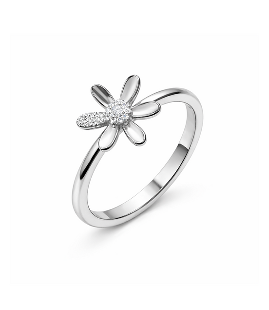 Sweet Daisy Solitaire Band