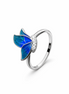 Cerulean Monarch Enamel Ring