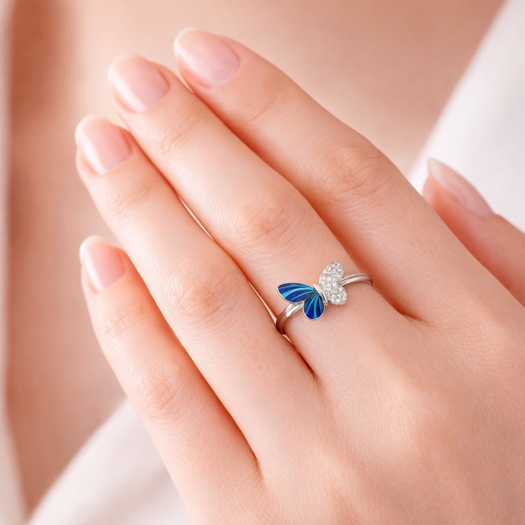 Azure Flutter Ring