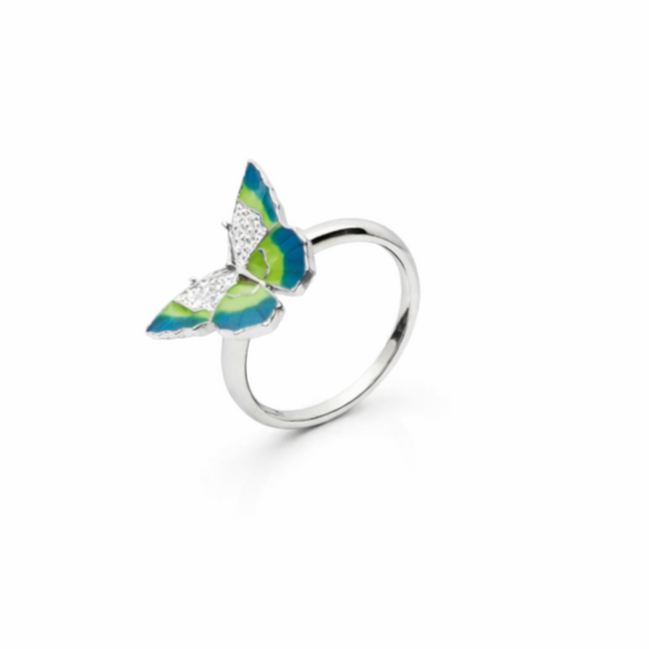 Aurora Wing Enamel Ring