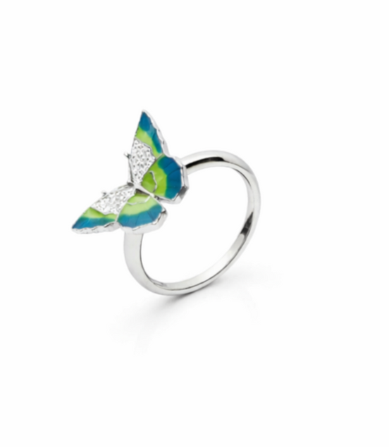 Aurora Wing Enamel Ring