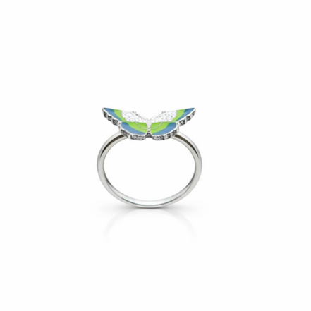 Aurora Wing Enamel Ring