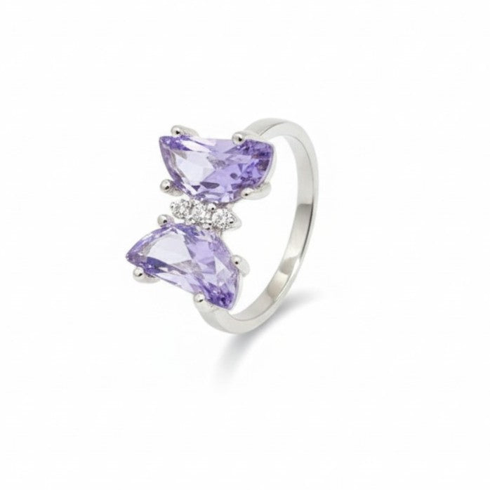 Lilac Monarch Butterfly Ring (Purple)