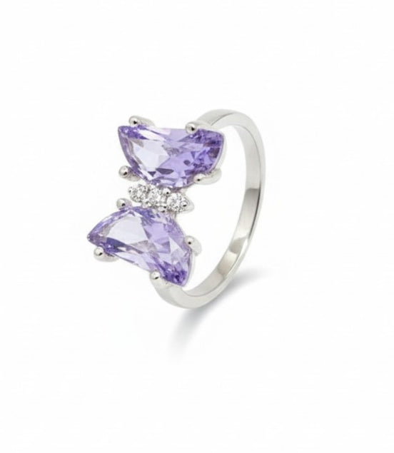 Lilac Monarch Butterfly Ring (Purple)