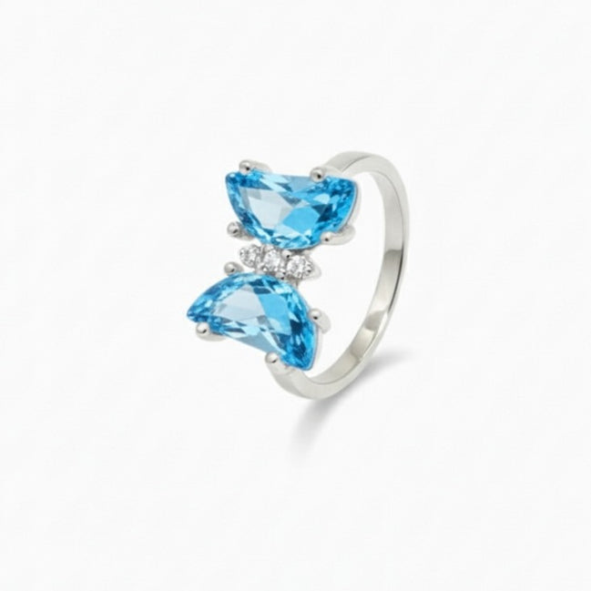 Lilac Monarch Butterfly Ring (Nurish Blue)