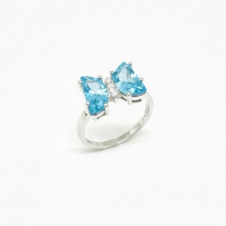 Lilac Monarch Butterfly Ring (Nurish Blue)