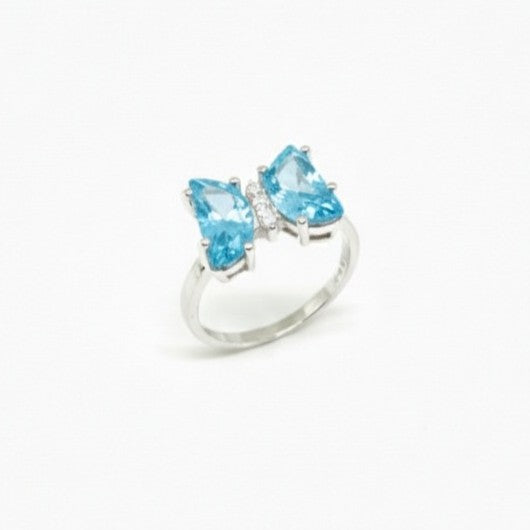 Lilac Monarch Butterfly Ring (Nurish Blue)