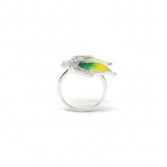 Sunlit Meadow Butterfly Ring