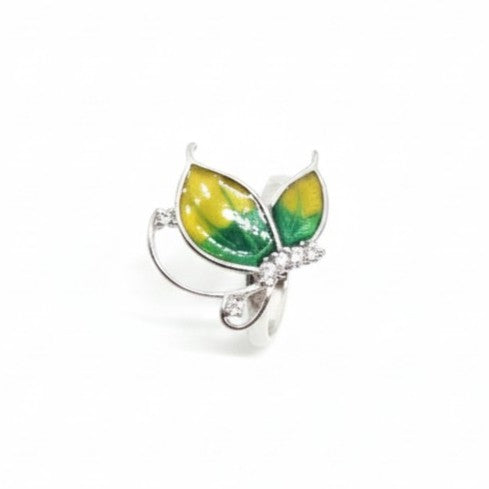 Sunlit Meadow Butterfly Ring